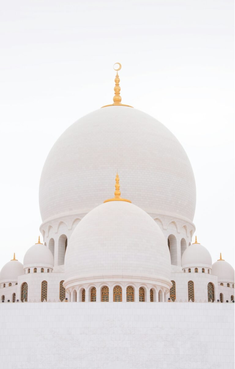 An afternoon visit at the Sheikh Zayed Mosque.